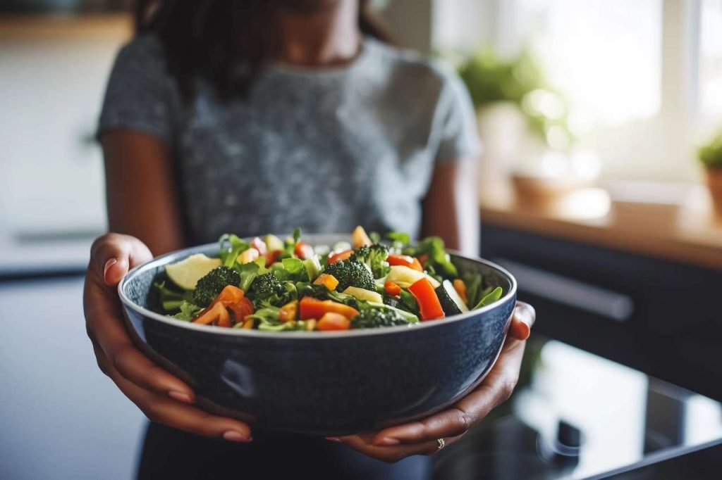 préparer une salade riche en fibres